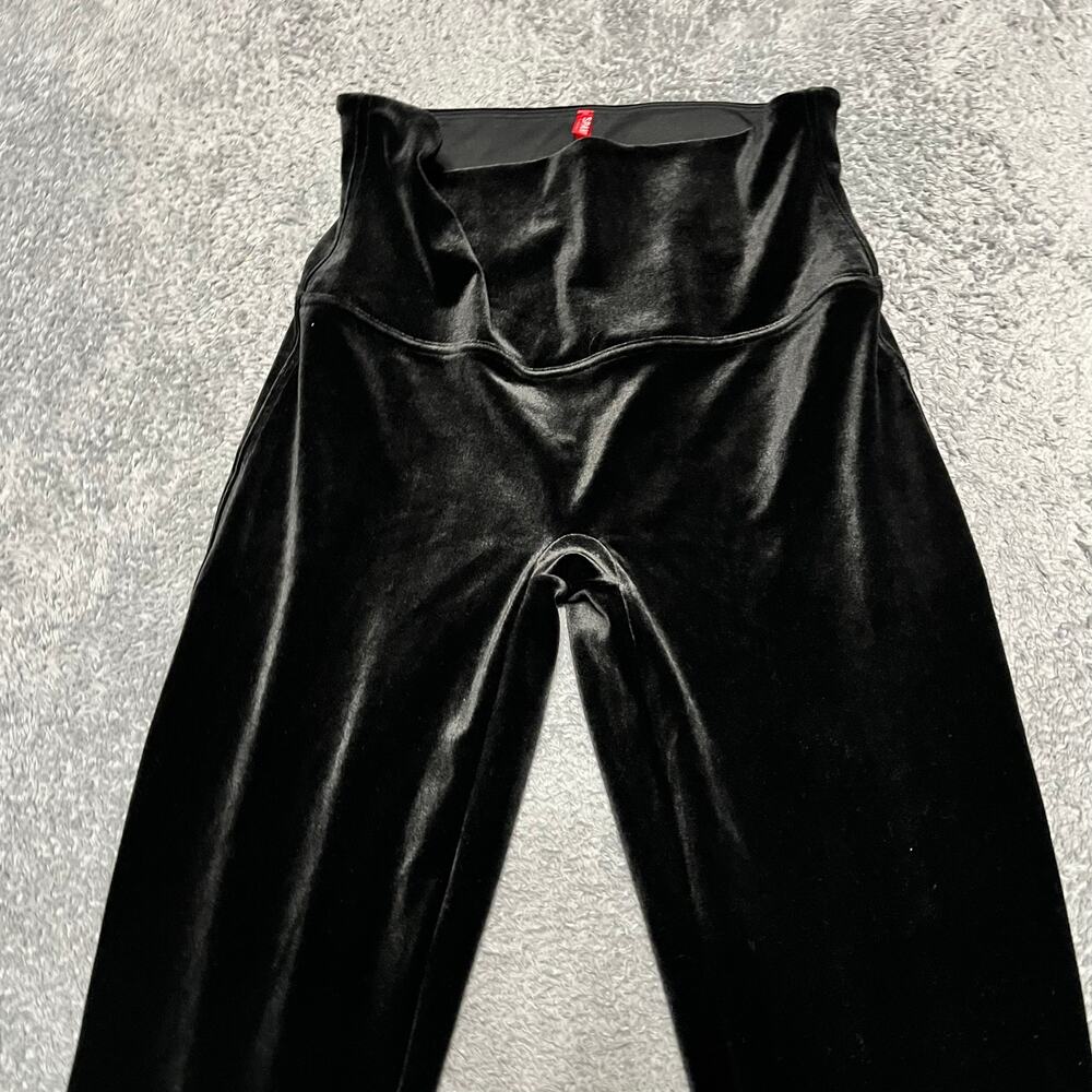 Spanx Leggings Womens XL Velvet Leggings Black 2070 Pants - Picture 2 of 10